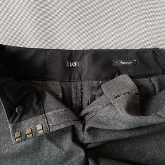 Loft Julie Bootcut Dark Gray Bootcut Trouser Dress Pants Women’s Size 8 - Picture 7 of 7